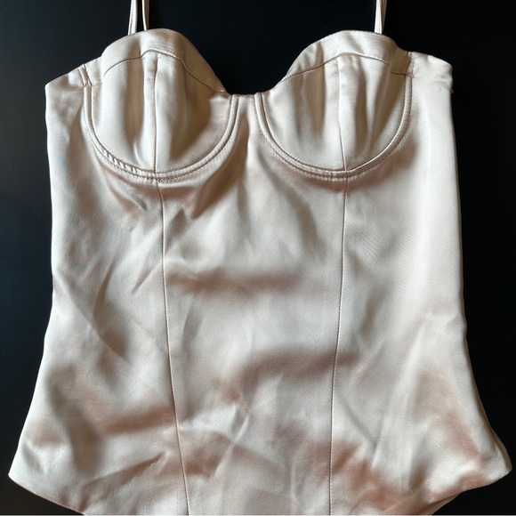 NWT ZARA Silk Bodysuit - Picture 2 of 9